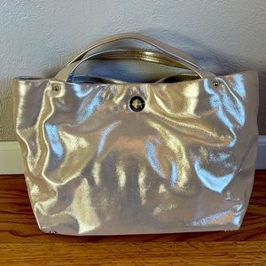 KATE SPADE SUTTON PLACE "WILLA" GOLD LEATHER PURSE